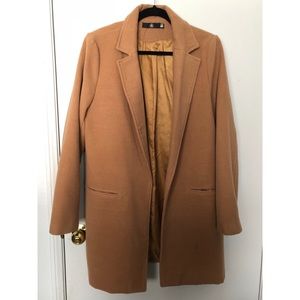 Size 10 Camel Coat Missguided